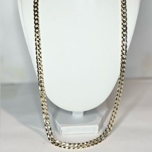 14k gold filled Miami link necklace